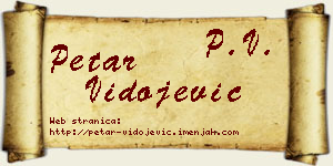 Petar Vidojević vizit kartica